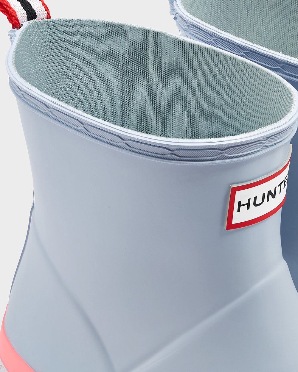 Hunter Play Çizme Bayan Gri/Pembe - Original Short Speckle Rain - Türkiye RB2658031